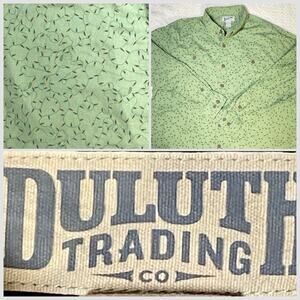 Diluth Trading Company Men XXL Tall‎ Relaxed Fit Christmas Lights Flannel Shirt
